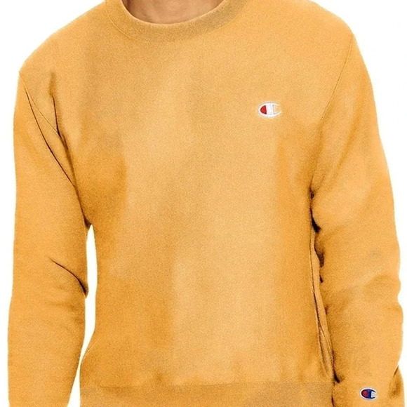 Champion Reverse Weave Sweatshirt Gold S M - Picture 2 of 7